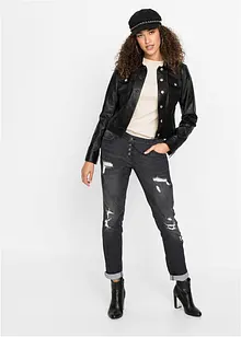 Jeans boyfriend sdruciti con poliestere riciclato, bonprix