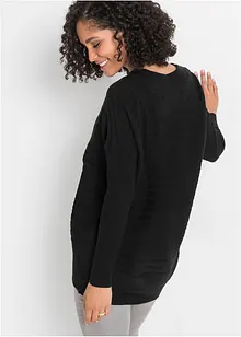 Maglione oversize a coste, bonprix