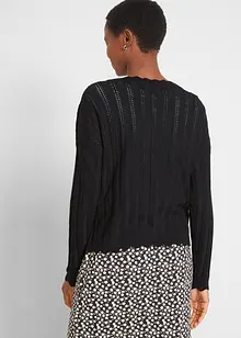 Cardigan corto traforato, bonprix