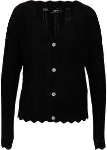 Cardigan corto traforato, bonprix