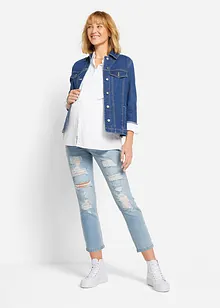 Jeans prémaman cropped strappati, bonprix