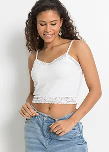 Top cropped con pizzo (pacco da 2), RAINBOW