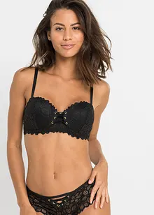 Reggiseno a balconcino in pizzo fine, bonprix
