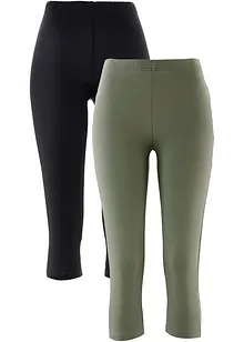 Leggings capri elasticizzati (pacco da 2), bonprix