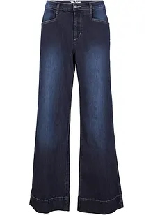 Jeans wide leg elasticizzati, vita media, bonprix