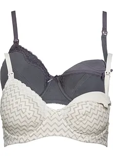 Reggiseno allattamento con ferretto con cotone biologico (pacco da 2), bonprix