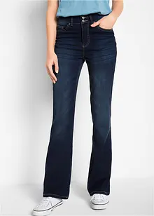 Jeans modellanti bootcut, a vita media, bonprix