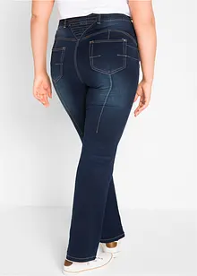 Jeans modellanti bootcut, a vita media, bonprix