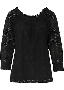 Maglia con pizzo, bonprix