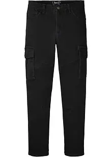 Pantaloni cargo elasticizzati slim fit straight, bonprix