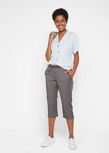 Pantaloni capri con laccetto da annodare, bonprix