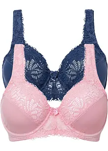 Reggiseno minimizer con ferretto (pacco da 2), bonprix