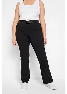 Pantaloni elasticizzati in bengalina, bootcut, bonprix