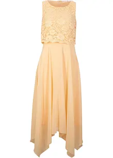 Abito in chiffon con pizzo, bonprix