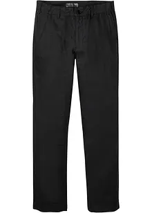 Pantaloni chino in lino con cinta confortevole regular fit straight, bonprix