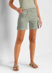 Bermuda in cotone con elastico in vita, bonprix