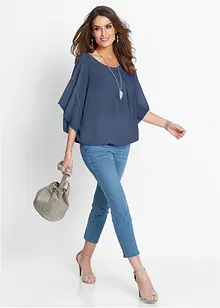 Blusa in chiffon con canotta, bonprix