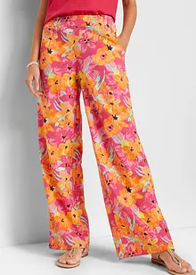 Pantaloni a palazzo in jersey con cinta comoda, bonprix