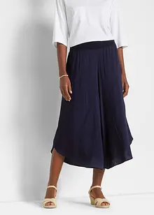 Pantaloni culotte al polpaccio in viscosa, bonprix