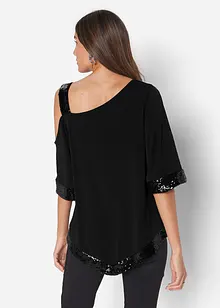 Maglia lunga con paillettes, bonprix