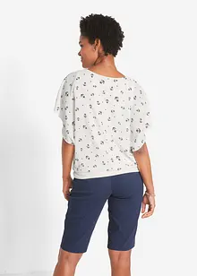 Blusa in georgette a maniche corte, bonprix