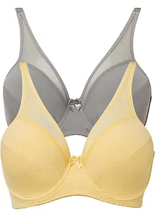 Reggiseno con ferretto e mesh (pacco da 2), bonprix