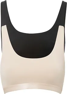 Reggiseno bustier con cotone biologico (pacco da 2), bonprix