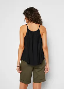 Top con spalline sottili in viscosa fluente, bonprix