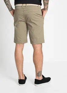 Bermuda chino elasticizzati con cintura, regular fit, bonprix