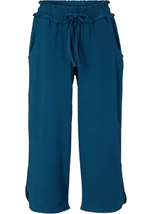 Pantaloni culotte a 3/4 in jersey con cinta comoda, bonprix