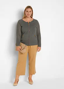 Cardigan con taschine con zip, bonprix