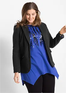 Blazer sciancrato in jersey di cotone, bonprix