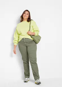 Pantaloni elasticizzati con effetto stropicciato, bonprix