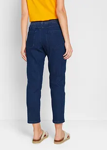 Pantaloni elasticizzati cropped con cinta comoda (pacco da 2), bonprix