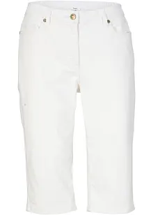 Bermuda in jeans elasticizzati con fondo arrotolato, bonprix