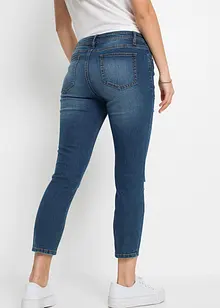 Jeans cropped strappati skinny, bonprix