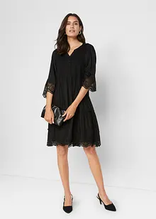 Abito chemisier con pizzo, bonprix