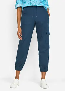 Pantaloni cargo in misto lino, bonprix