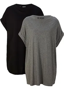 Maglia lunga in puro cotone (pacco da 2), bonprix