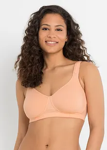 Reggiseno t-shirt senza ferretto con cotone (pacco da 2), bonprix