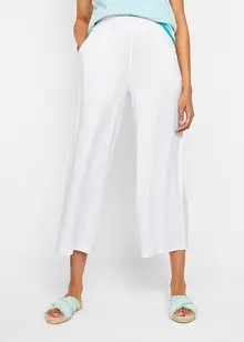 Pantaloni cropped in jersey di viscosa, bonprix