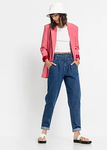 Mom jeans elasticizzati, a vita alta, bonprix