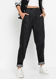 Mom jeans elasticizzati, a vita alta, bonprix