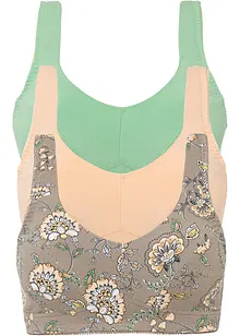 Reggiseno senza ferretto con cotone biologico (pacco da 3), bonprix