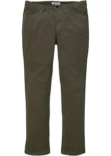 Pantaloni di velluto a coste elasticizzato con taglio comfort, regular fit, bonprix