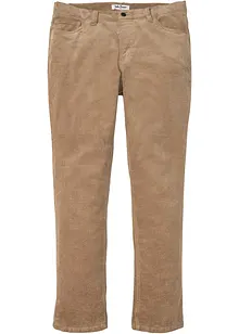 Pantaloni di velluto a coste elasticizzato con taglio comfort, regular fit, bonprix