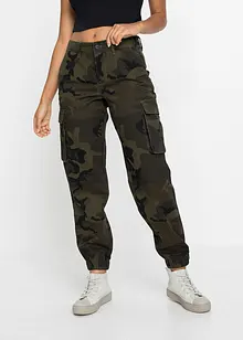 Pantaloni cargo camouflage, bonprix