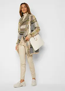 Cardigan di maglia lungo con frange, bonprix