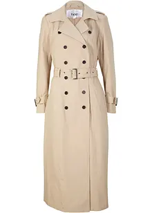 Trench lungo con cintura in vita, bonprix