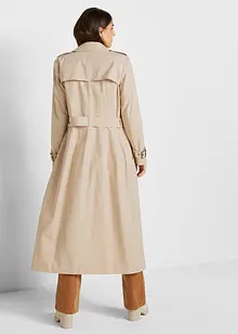 Trench lungo con cintura in vita, bonprix